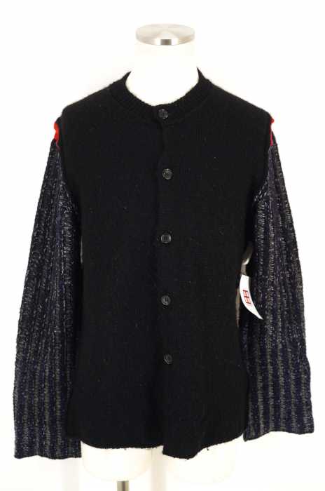 COMME des GARCONS HOMME PLUS (コムデギャルソンオムプリュス) AD2011 切替ニットカーディガン メンズ トップス