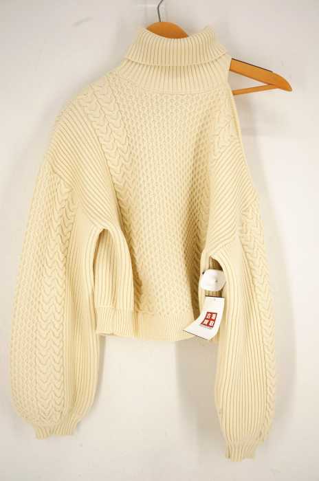 MURUA （ムルーア） オープンショルダーケーブルニット レディース トップス