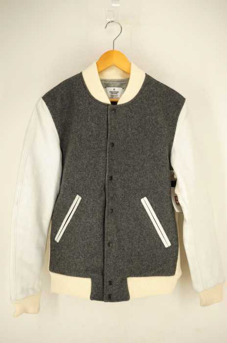 REIGNING CHAMP(レイニングチャンプ) 袖レザーメルトンスタジャン メンズ アウター