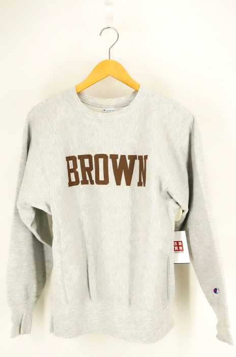 Champion (チャンピオン) 90S REVERSE WEAVE 刺繍タグ BROWN 霜降りスウェット メンズ トップス