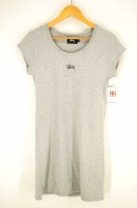 STUSSY （ステューシー） フロントプリント半袖ワンピース レディース ワンピース