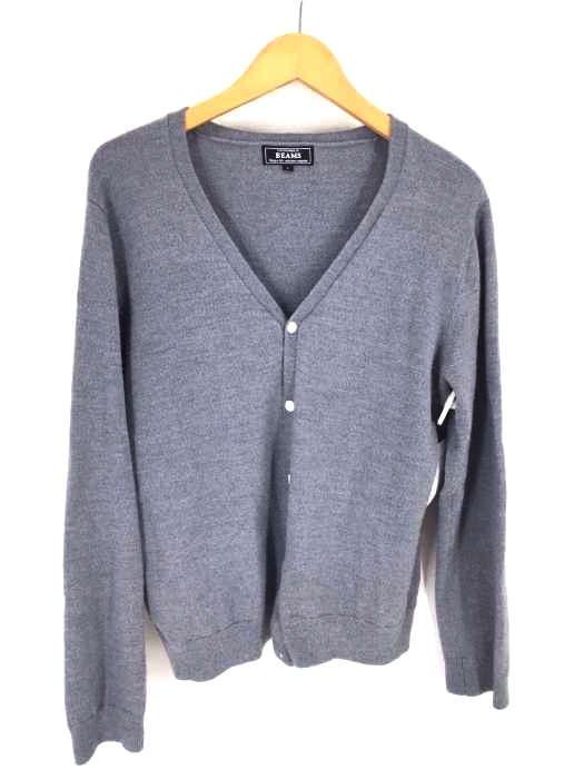 BEAMS（ビームス） ウールボタンカーディガン メンズ トップス