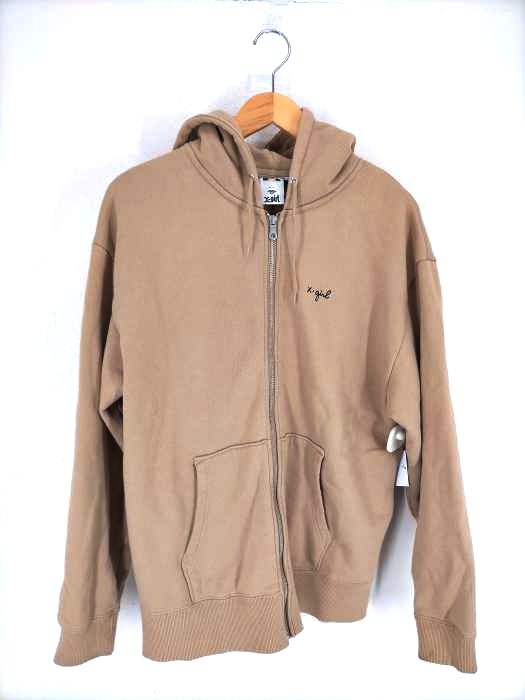 X-girl(エックスガール) CURSIVE LOGO ZIP UP SWEAT HOODIE レディース トップス