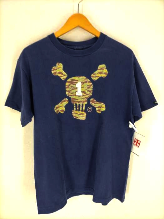 Stussy（ステューシー） 紺タグ スカルプリントTシャツ メンズ トップス