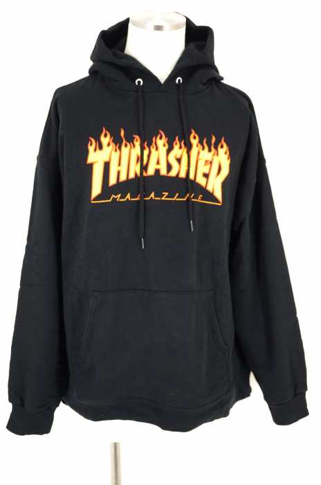 THRASHER（スラッシャー） Flame Logo　プルオーバーパーカー メンズ トップス