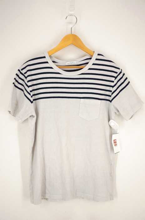 UNITED ARROWS green label relaxing (ユナイテッドアローズグリーンレーベルリラクシング) C/LI PANEL/BOR C/N S/S Tシャツ メンズ トップス