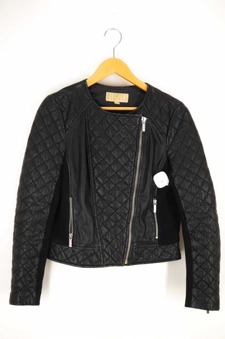 Michael Kors （マイケルコース） シープレザーシングルライダースジャケット レディース アウター