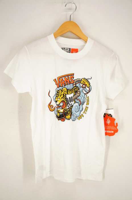 VANS （バンズ ） タイガー ギター プリントTシャツ レディース トップス