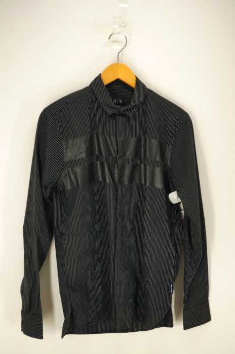 ARMANI EXCHANGE（アルマーニエクスチェンジ） SLIM STRIPED OVERPRINT SHIRT メンズ トップス