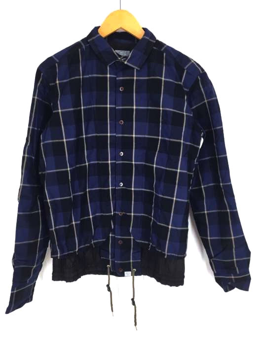 kolor BEACON（カラー ビーコン） CHECK SHIRTS 異素材切替シャツジャケット メンズ トップス