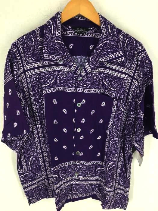 UNUSED(アンユーズド) bandanna short sleeve shirt バンダナ柄オープンカラーシャツ メンズ トップス