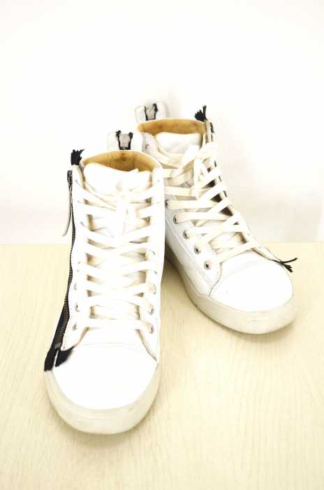 DIESEL （ディーゼル） S-DIAMZIP レザージップデザインスニーカー メンズ シューズ