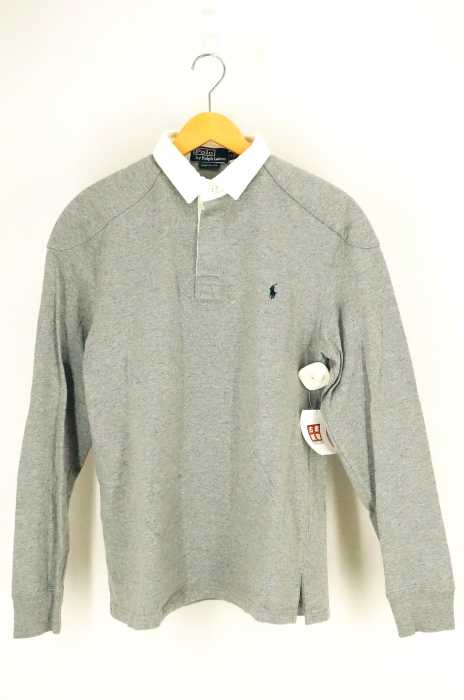 Polo by RALPH LAUREN （ポロバイラルフローレン） ポニー刺繍ショルダーパッチ長袖ポロシャツ メンズ トップス