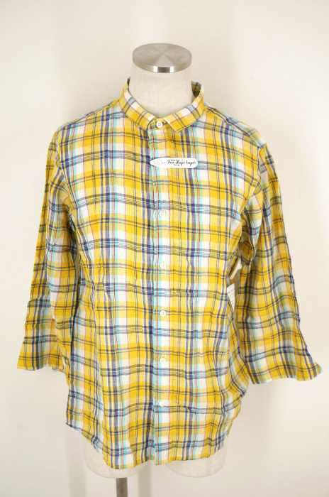 BEAMS (ビームス) リネンマドラス カプリシャツ メンズ トップス