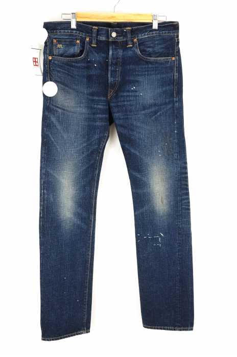 RRL RALPH LAUREN (ダブルアールエル ラルフローレン) 加工デニムパンツ セルビッチ メンズ パンツ