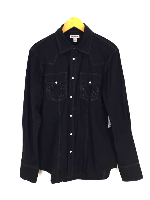TRUE RELIGION（トゥルーレリジョン） ステッチ ボタンシャツ メンズ トップス