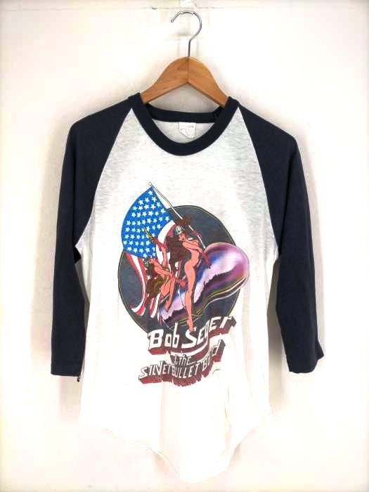 USED古着(ユーズドフルギ) 1983 tour sportswearボディーBOB SEGER the SILVER BULLET BAND ラグランTシャツ メンズ トップス
