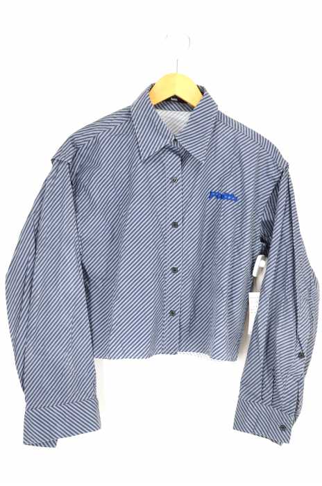 faith (フェイス) ショートカットストライプシャツ レディース トップス
