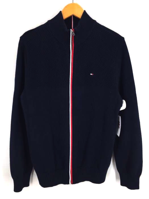 TOMMY HILFIGER（トミーヒルフィガー） 鹿の子切替 ジップアップパーカー メンズ トップス