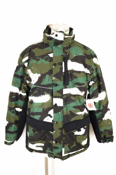 HALFMAN （ハーフマン） MOVE CAMO TECH JACKET　カモ柄中綿ジャケット メンズ アウター