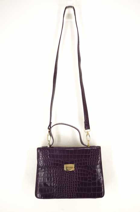 Lily Brown（リリーブラウン） 台形ショルダーBAG クロコ押し レディース バッグ