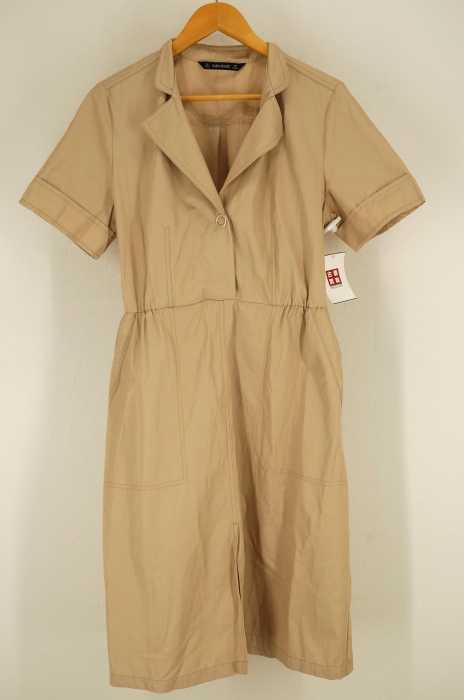ZARA BASIC （ザラベーシック） ウエストゴム ボタンワンピース レディース ワンピース