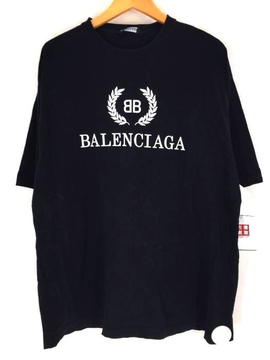BALENCIAGA(バレンシアガ) bbロゴプリントtシャツ メンズ トップス
