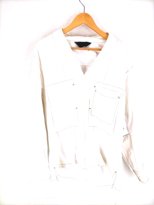 ESSAY(エッセイ) NO COLLAR WORK SHIRT メンズ トップス