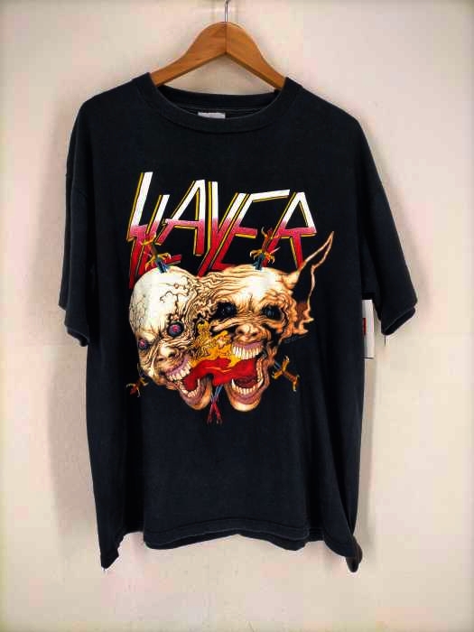 USED古着(ユーズドフルギ) THE BROCKUM SLAYER CLASH OF THE TITANS ワールドツアー1991 スレイヤー Tシャツ メンズ トップス
