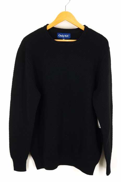 ONLY NY（オンリーニューヨーク） WAFFLE KNIT CREWNECK SWEATER ワッフルニットクルーネックセーター メンズ トップス