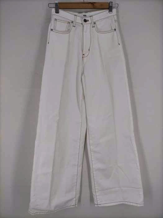 SOLOTRE（ソロトレ） PANTALON ホワイトワイドデニムパンツ レディース パンツ