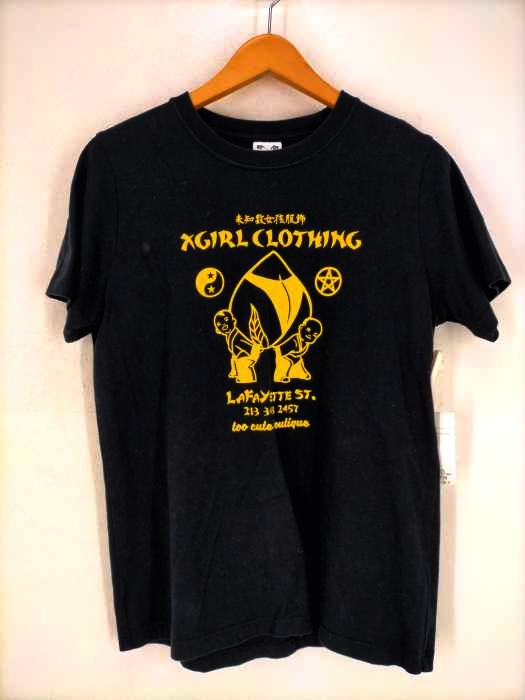 X-girl（エックスガール） チャイニーズピーチTシャツ レディース トップス