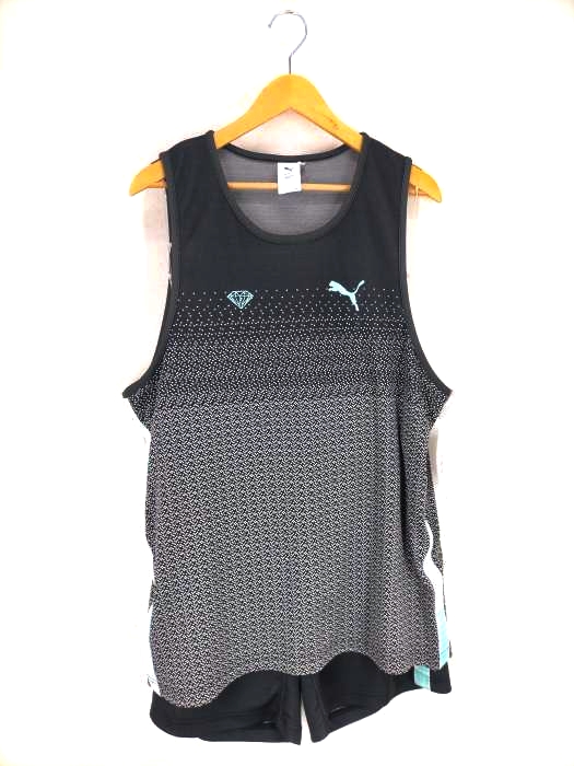PUMA（プーマ） 総柄グラデーションタンクトップ ショーツ メンズ セットアップ