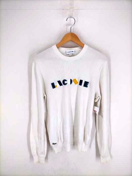 LACOSTE（ラコステ） Lettering Ribbed Pima Cotton Sweater メンズ トップス