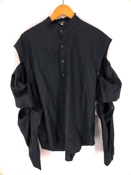 yohki（ヨウキ） Henkei stand collar shirt メンズ トップス