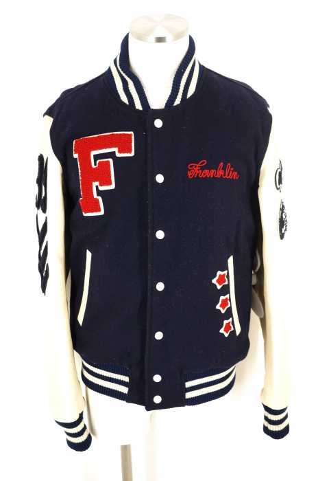 FRANKLIN&MARSHALL （フランクリンマーシャル） レザー切替スタジャン メンズ アウター