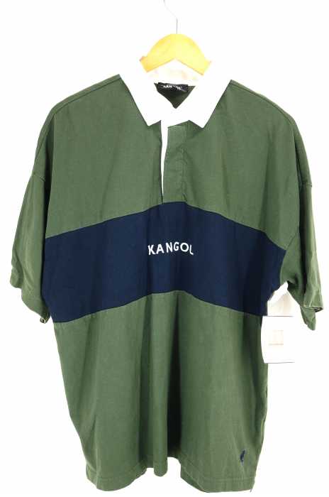 KANGOL × FREAK'S STORE(カンゴールフリークスストア) ロゴ刺繍ビッグシルエットポロシャツ メンズ トップス