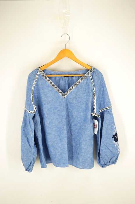 ZARA BASIC COLLECTION （ザラベーシックコレクション ） リネンブラウス レディース トップス