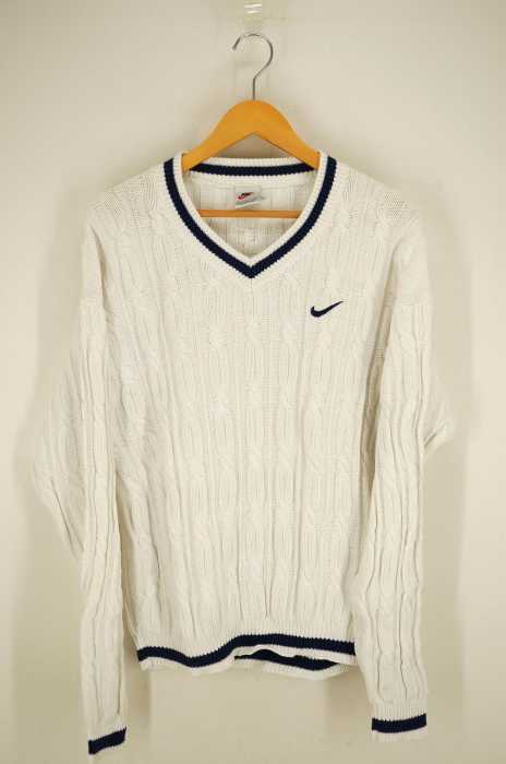 NIKE （ナイキ） Vネックケーブルニット メンズ トップス