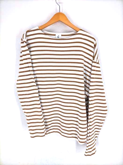 6（ROKU） BEAUTY＆YOUTH UNITED ARROWS（ロクビューティーアンドユースユナイテッドアローズ） BORDER ASYMMETRY PULLOVER レディース トップス