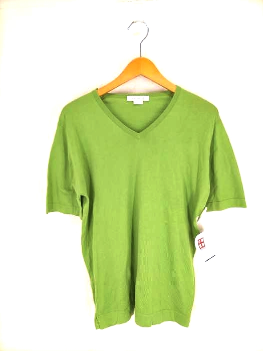 JOHN SMEDLEY(ジョンスメドレー) コットンVネックカットソー メンズ トップス