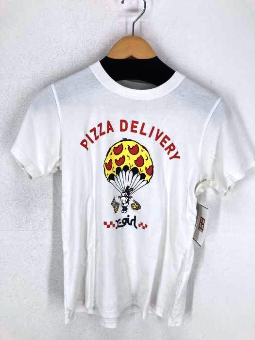 X-girl（エックスガール） PIZZA DELIVERY S/S TEE レディース トップス