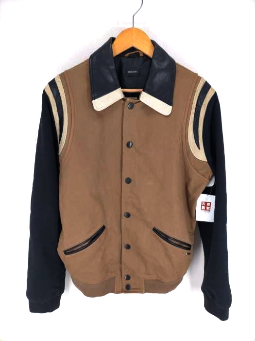 DIESEL(ディーゼル) レザー切替スタジャン メンズ アウター