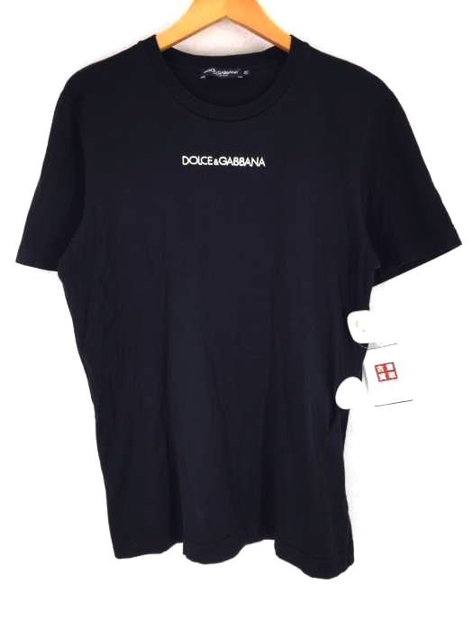 DOLCE&GABBANA（ドルチェアンドガッバーナ） フロント刺繍 Tシャツ メンズ トップス