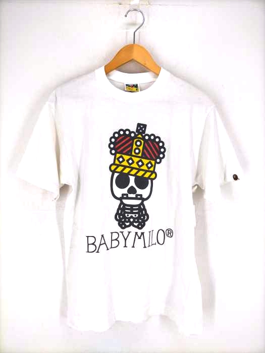 A BATHING APE(アベイシングエイプ) ドクロ王冠プリントTシャツ メンズ トップス