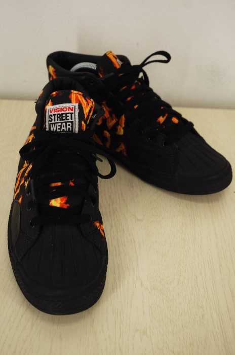 VISION STREET WEAR×HALF MAN (ヴィジョンストリートウェア×ハーフマン) ファイヤーロゴスニーカー メンズ シューズ
