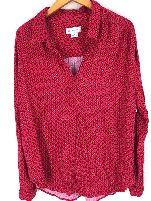 Liz Claiborne（リズクレイボーン） 総柄ペイズリー柄オープンカラーシャツ メンズ トップス