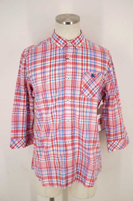 BURBERRY BLACK LABEL (バーバリーブラックレーベル) チェック柄ボタンシャツ メンズ トップス