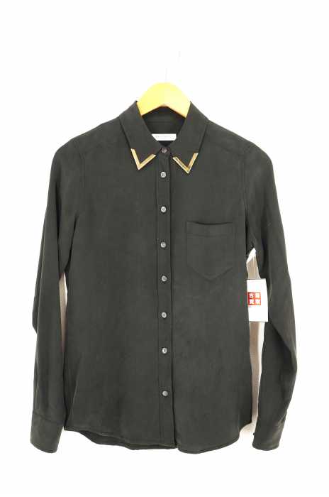 EQUIPMENT FEMME （エキプモンフェム） Brett with Plated Collar Blouse レディース トップス