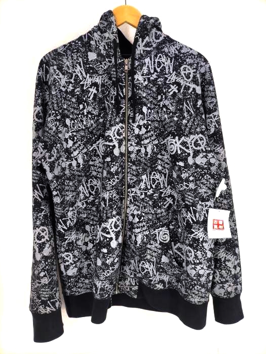 Stussy（ステューシー） 総柄ジップアップパーカー メンズ トップス